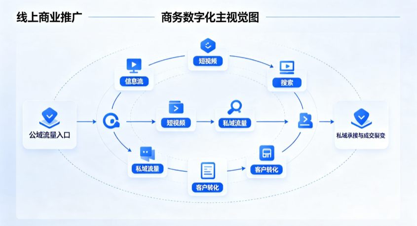 吴桥县线上商业推广怎么做？全域流量闭环搭建与低成本转化实战指南